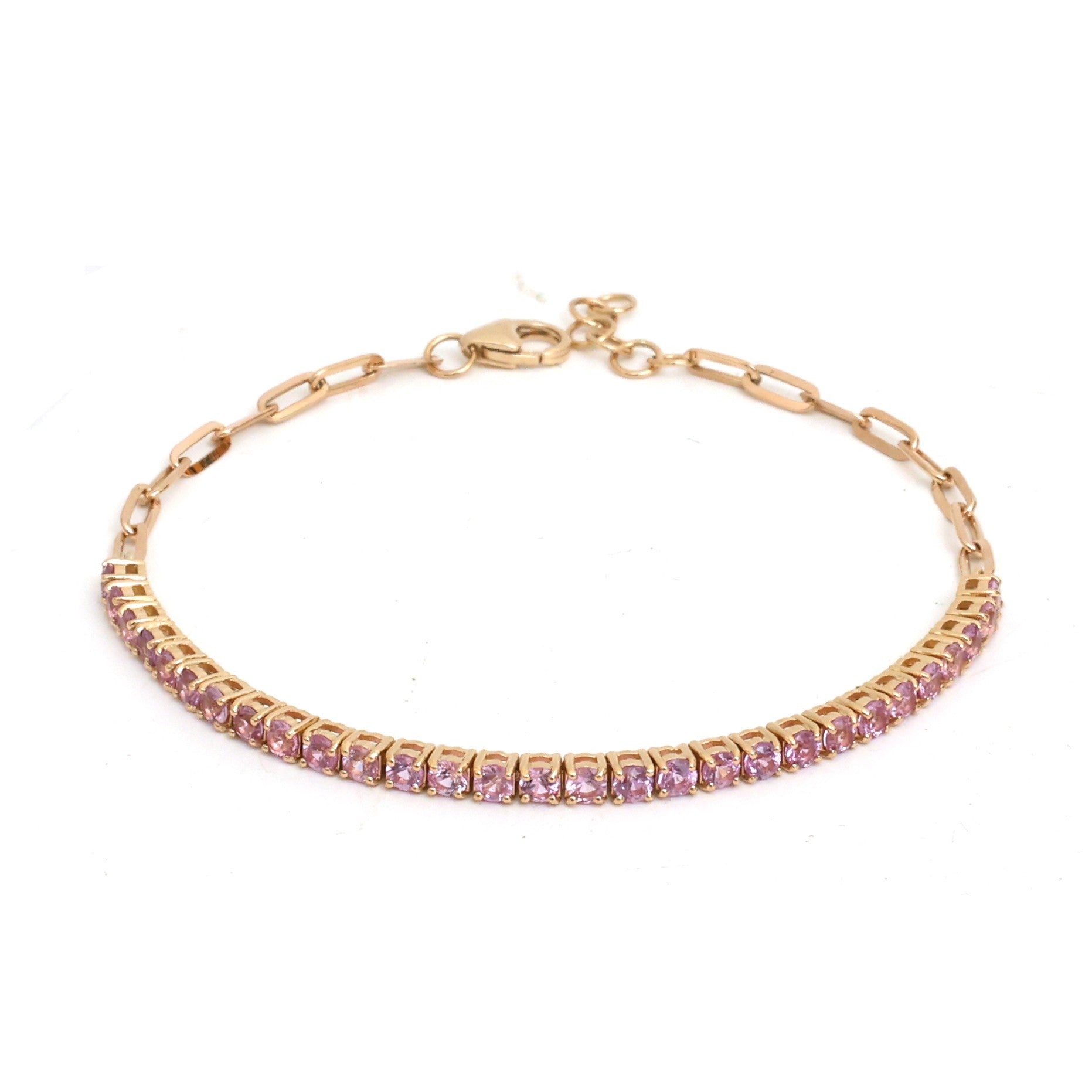 JPBRC-1333/13588 Pink Sapphire Bracelet | 18K