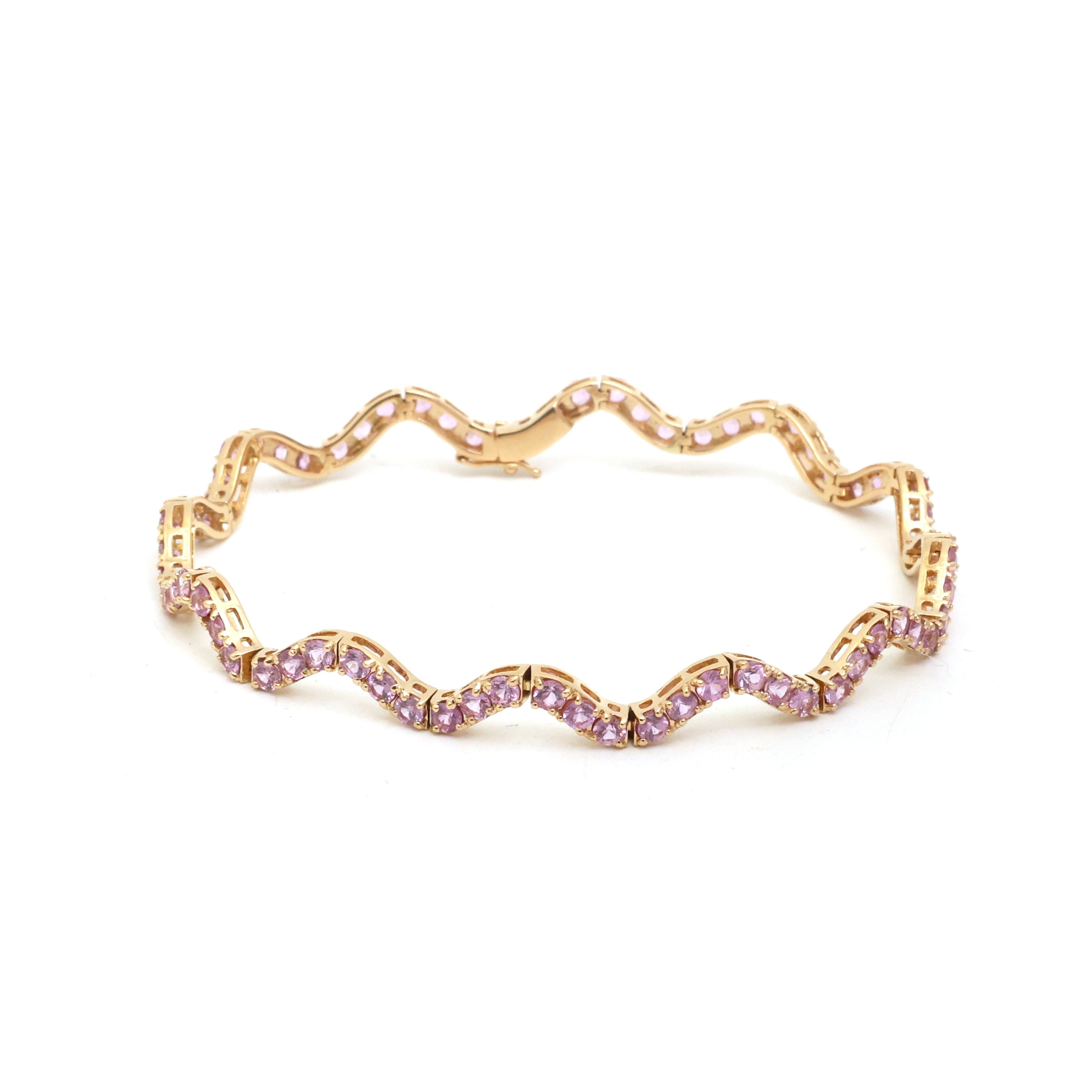 JPBRC-1338/13671 Pink Sapphire Bracelet | 18K