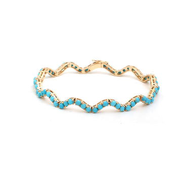 JPBRC-1341/13674 Turquoise Bracelet | 14K