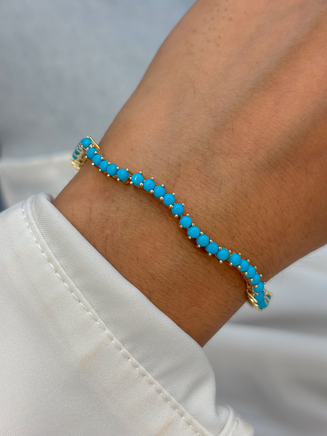 JPBRC-1350/13819 Turquoise Bracelet | 14K