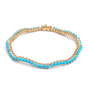 JPBRC-1350/13819 Turquoise Bracelet | 14K