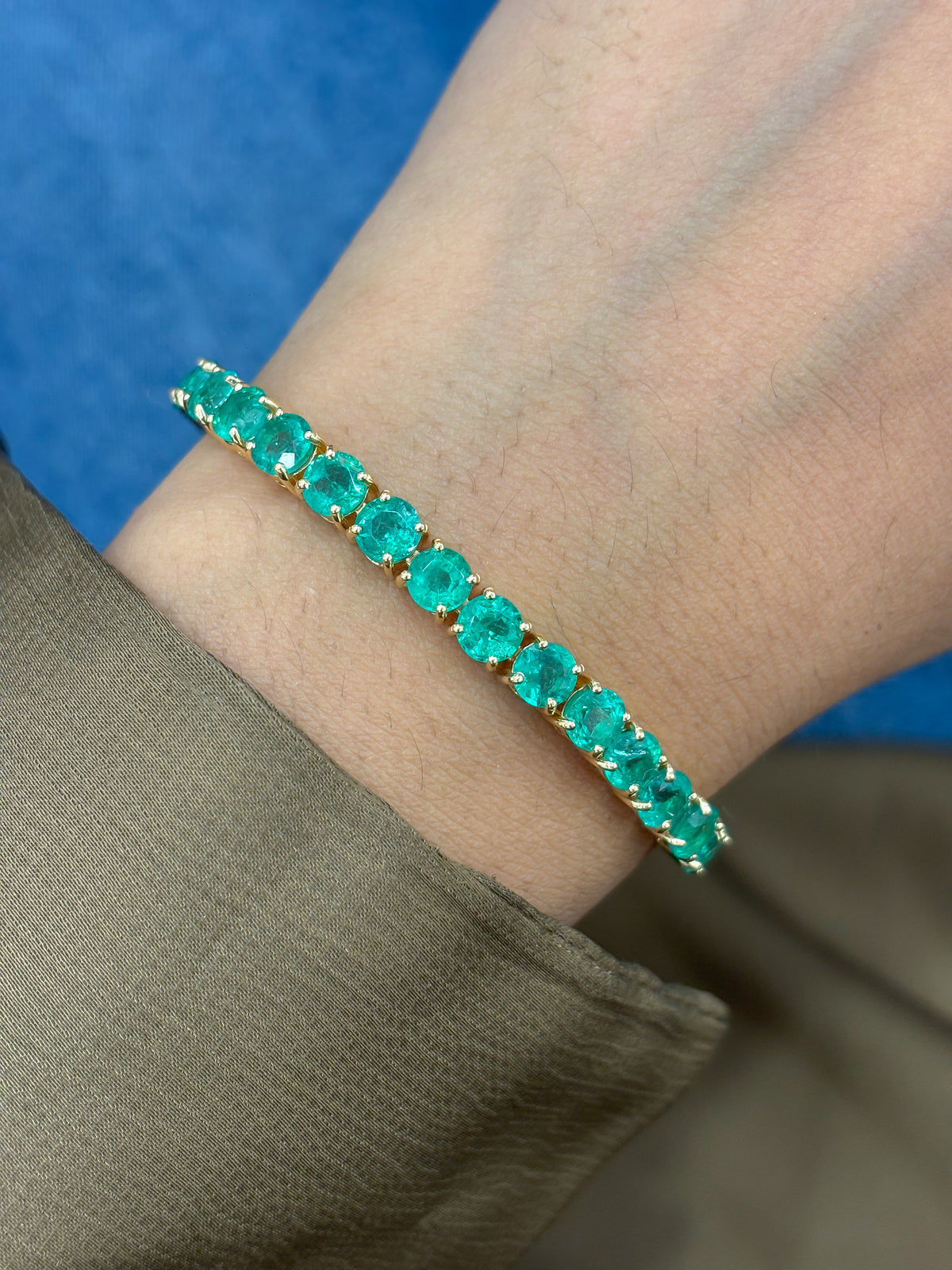 JPBRC-1359/13900 Emerald Bracelet | 18K