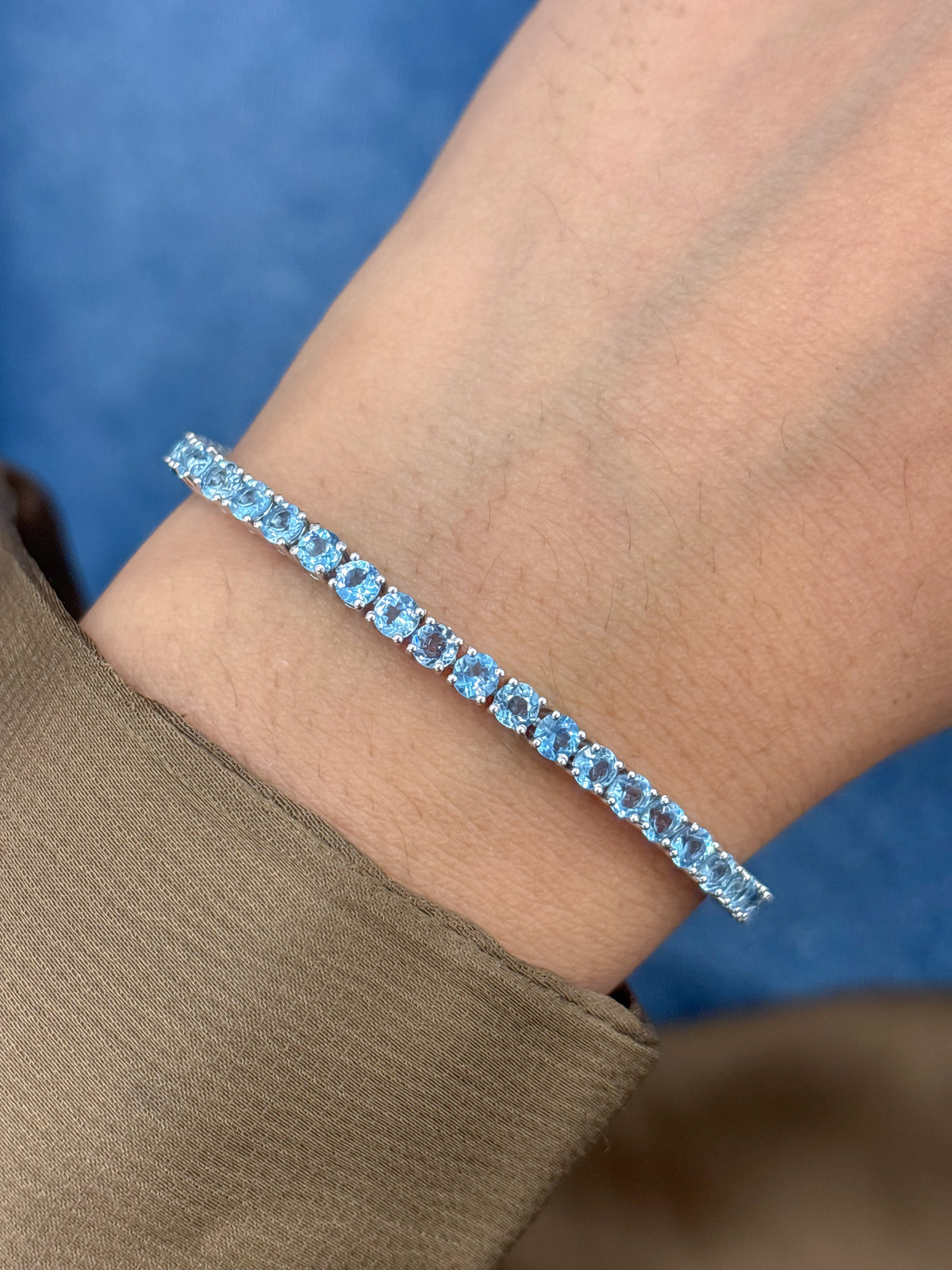 JPBRC-1360/13902 Aquamarine Bracelet | 14K