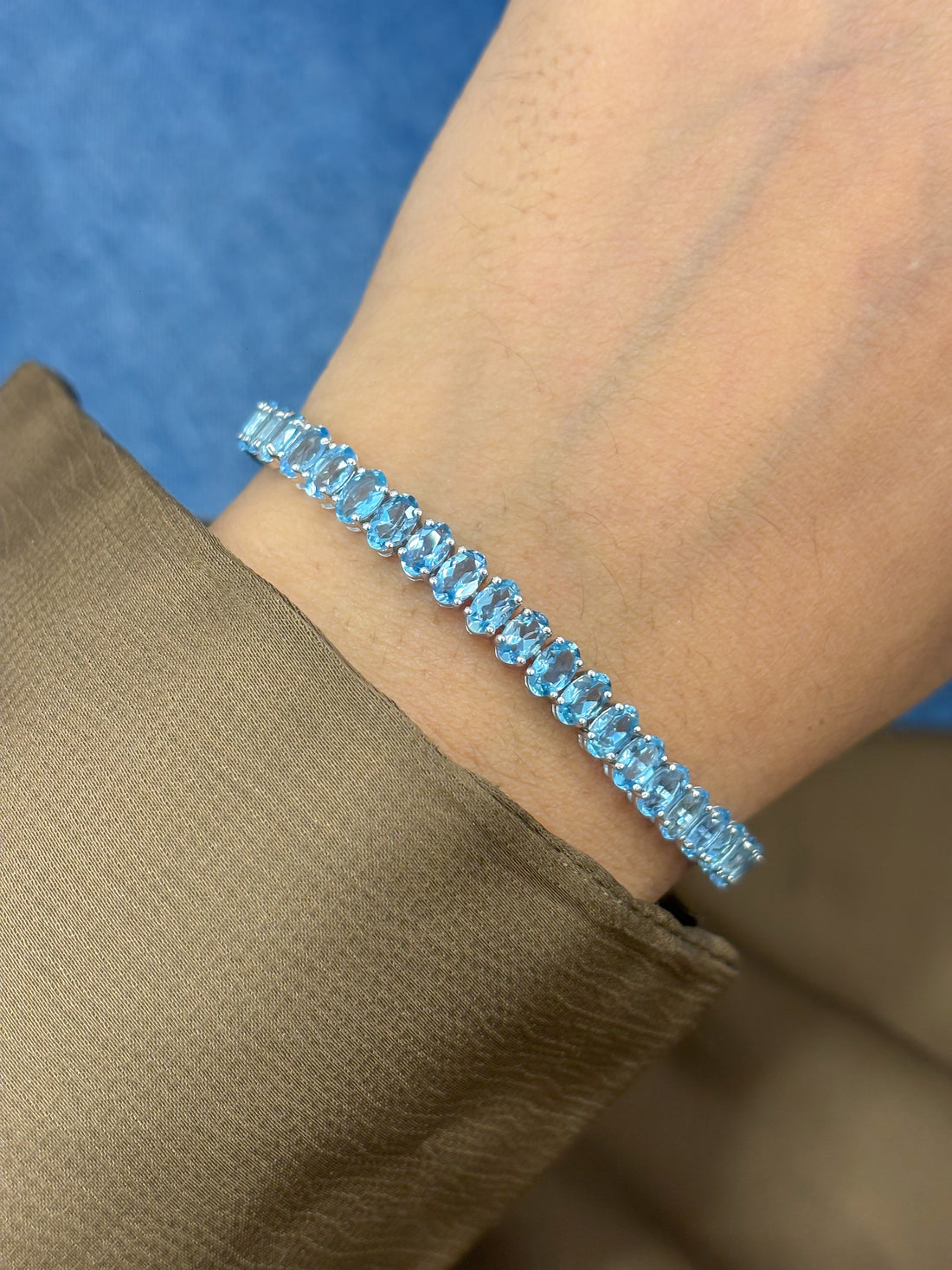 JPBRC-1361/13903 Aquamarine Bracelet | 14K