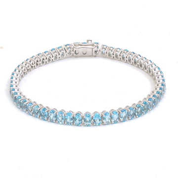 JPBRC-1361/13903 Aquamarine Bracelet | 14K