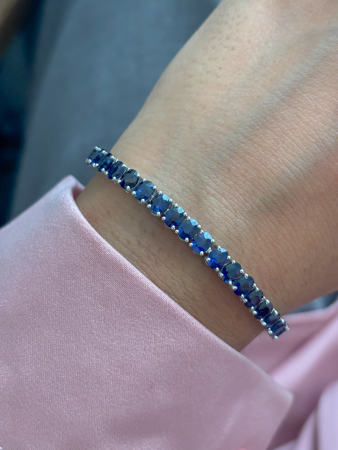 JPBRC-1363/13951 Blue Sapphire Bracelet | 14K