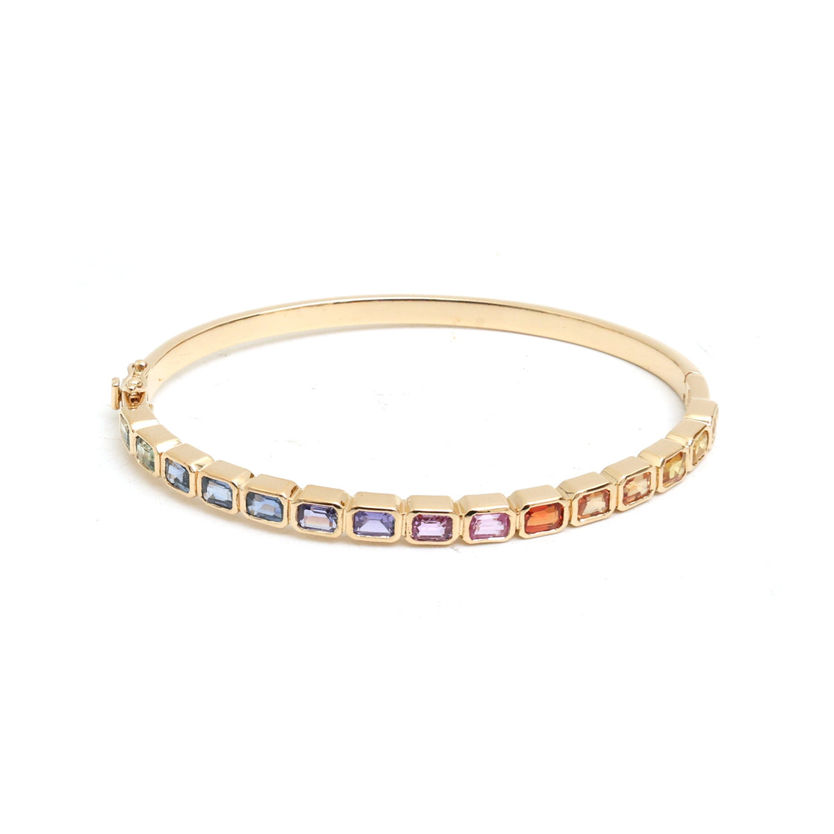 JPBRC-1365/13953 Rainbow Sapphire Bracelet | 18K