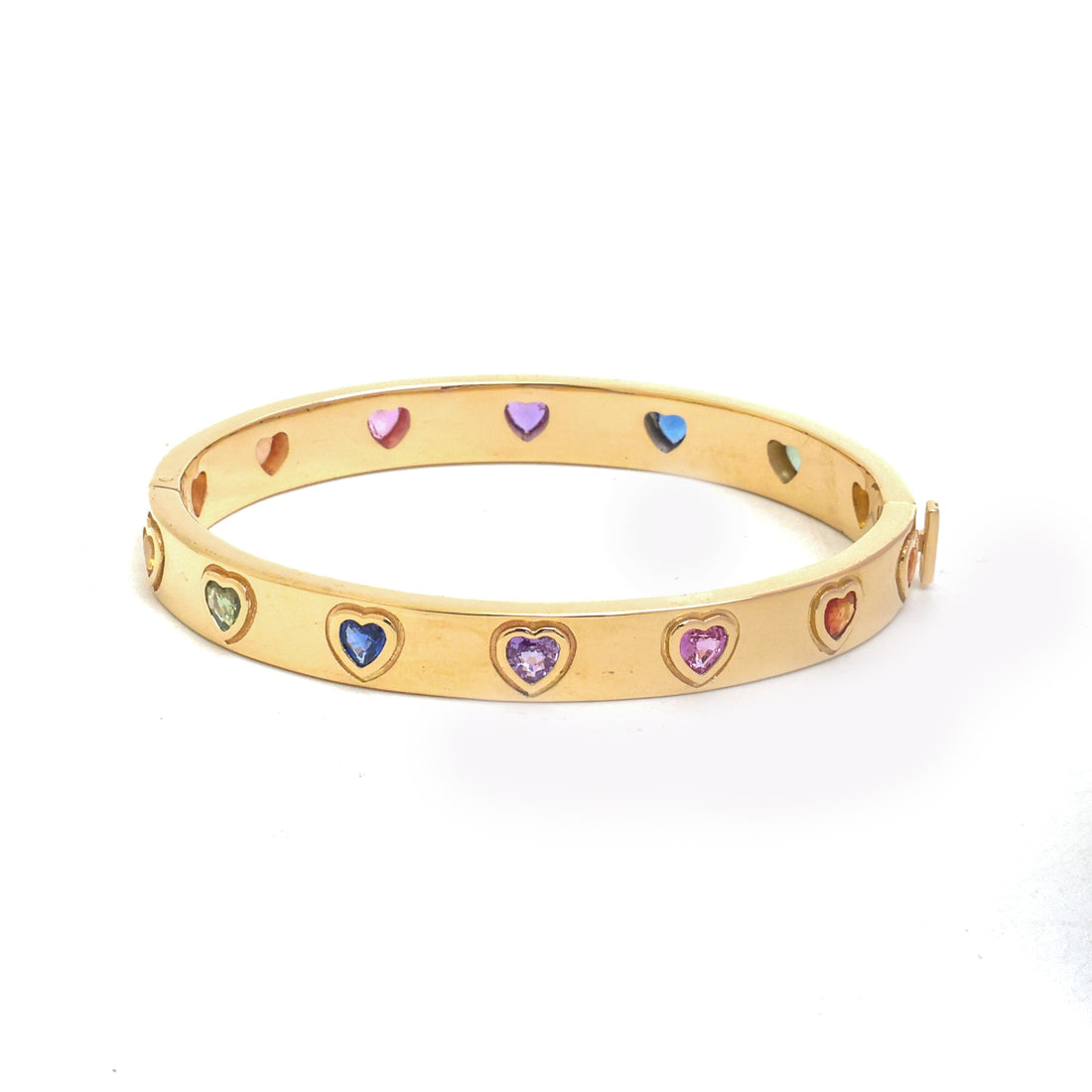 JPBRC-1379/14210 Rainbow Sapphire Bracelet | 14K