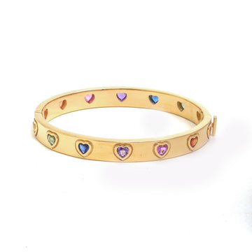 JPBRC-1379/14210 Rainbow Sapphire Bracelet | 14K