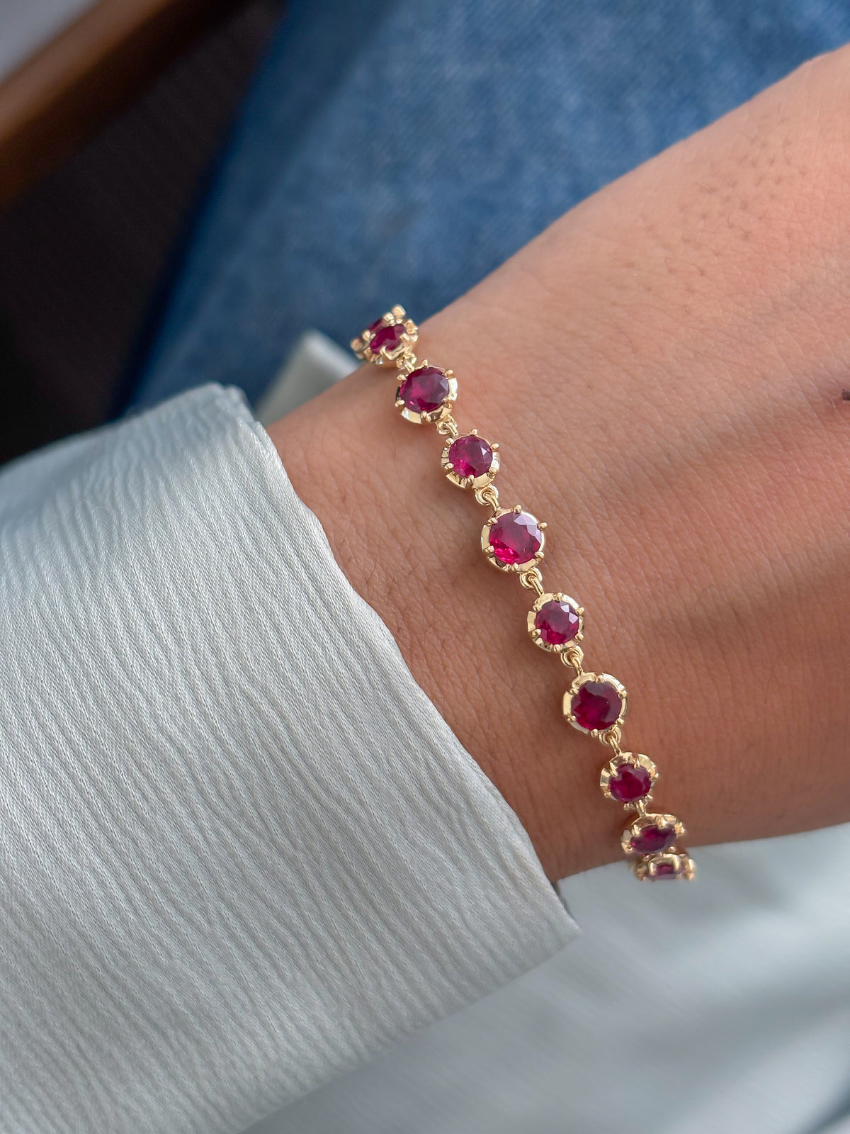JPBRC-1381/14276 Ruby Bracelet | 18K