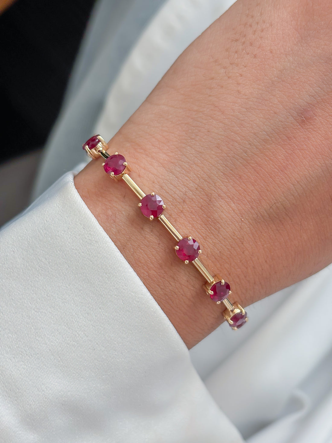 JPBRC-1386/14371 Ruby Bracelet | 14K