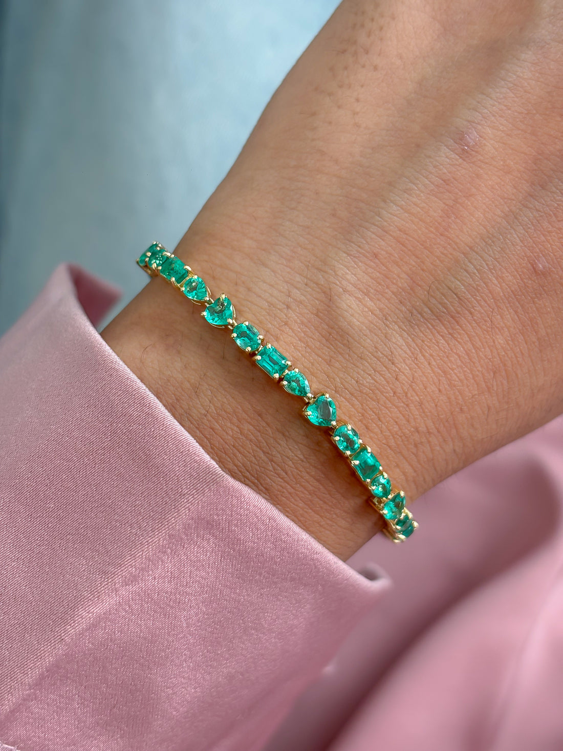 JPBRC-1387/14416 Emerald Bracelet | 18K