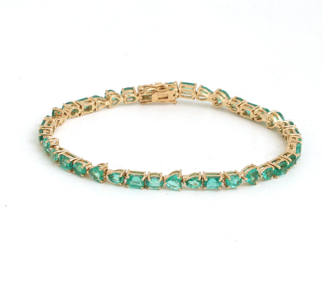 JPBRC-1387/14416 Emerald Bracelet | 18K