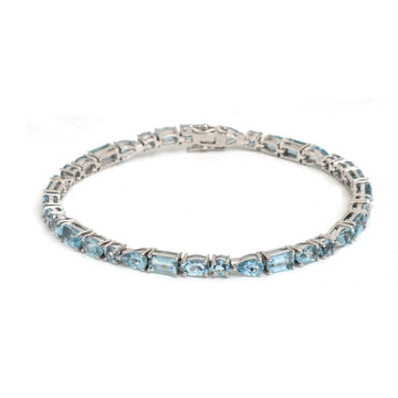 JPBRC-1390/14466 Aquamarine Bracelet | 14K