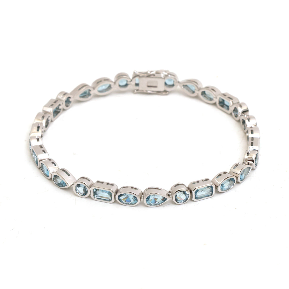 JPBRC-1400/14611 Aquamarine Bracelet | 14K