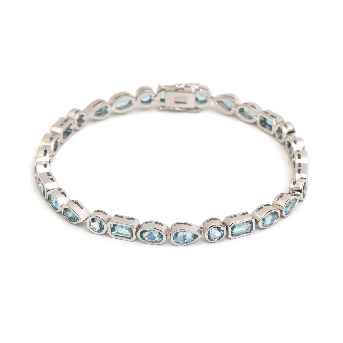 JPBRC-1400/14611 Aquamarine Bracelet | 14K