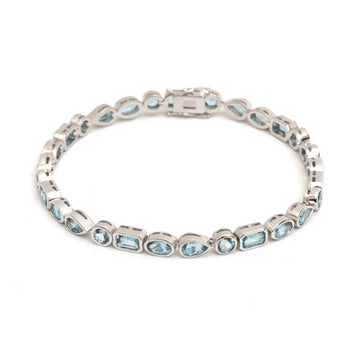 JPBRC-1400/14611 Aquamarine Bracelet | 14K