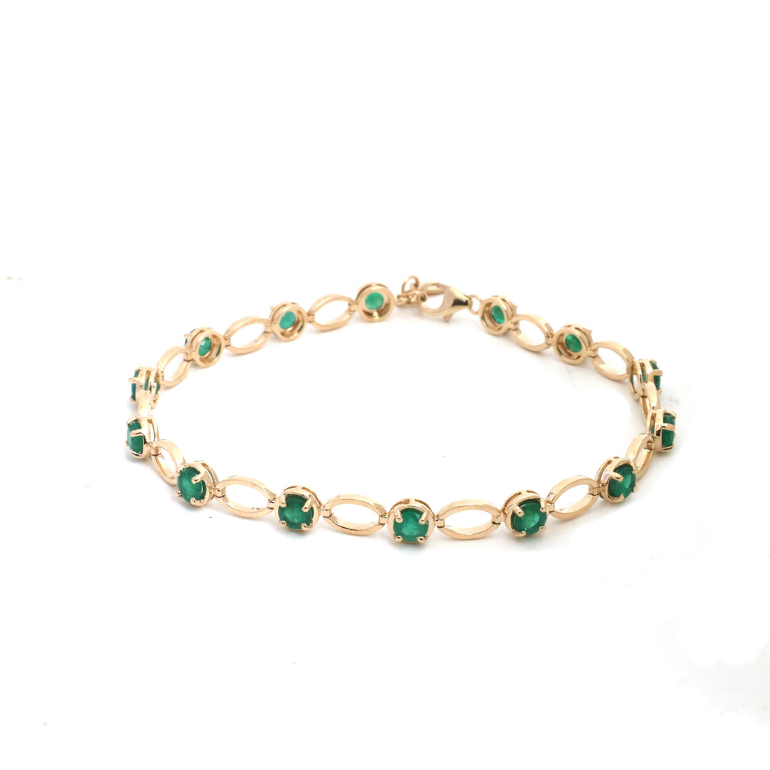 JPBRC-1409/14748 Emerald Bracelet | 14K