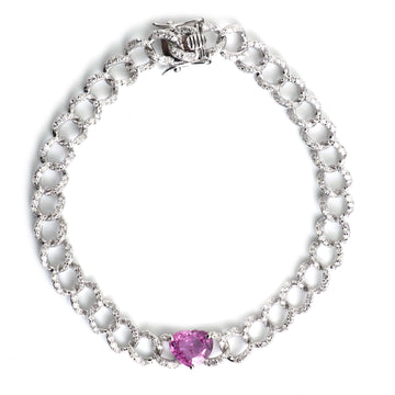 JPBRC-141/1115 Pink Sapphire Bracelet | 18K