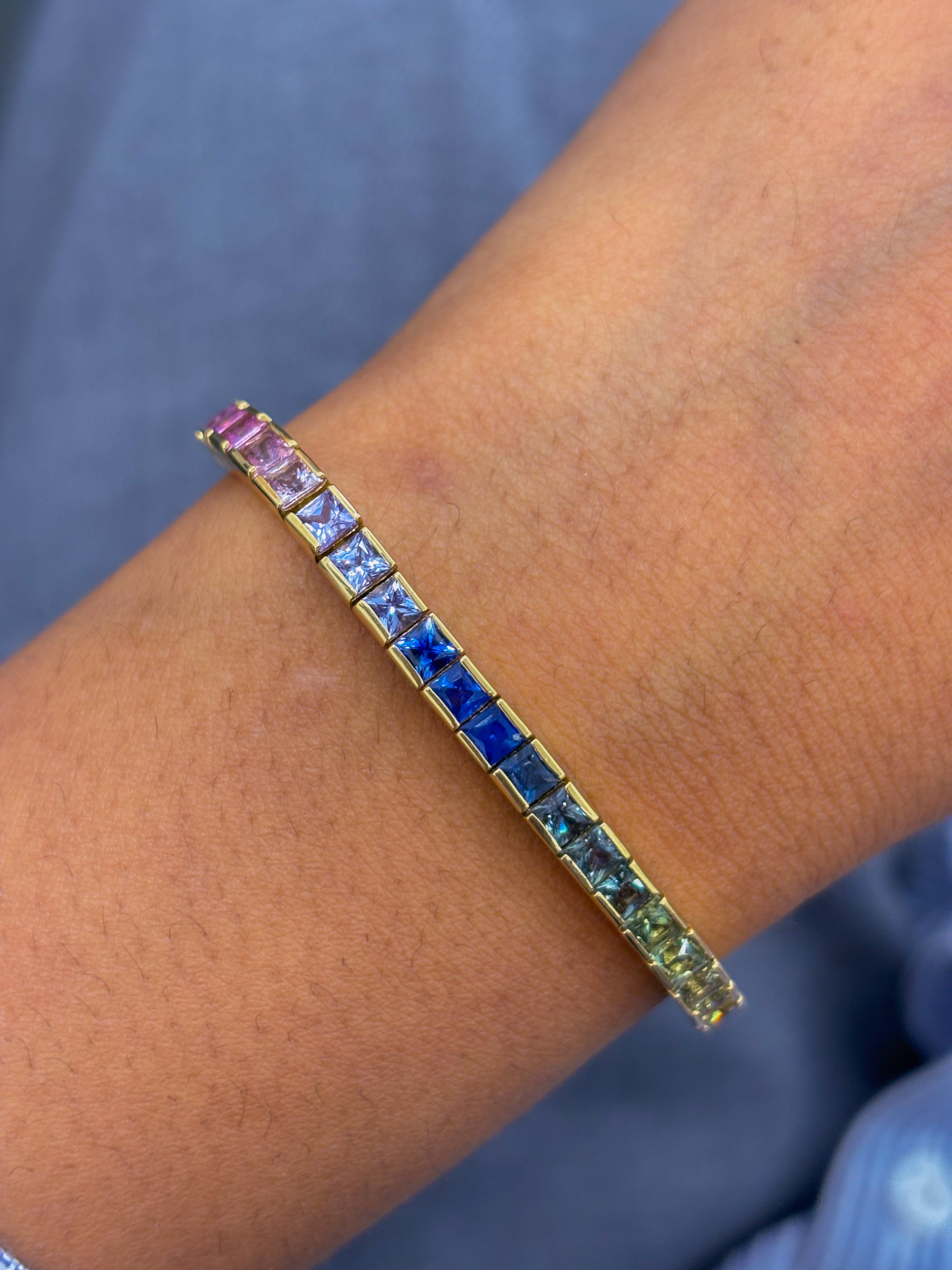 JPBRC-155/1120 Rainbow Bracelet | 18K