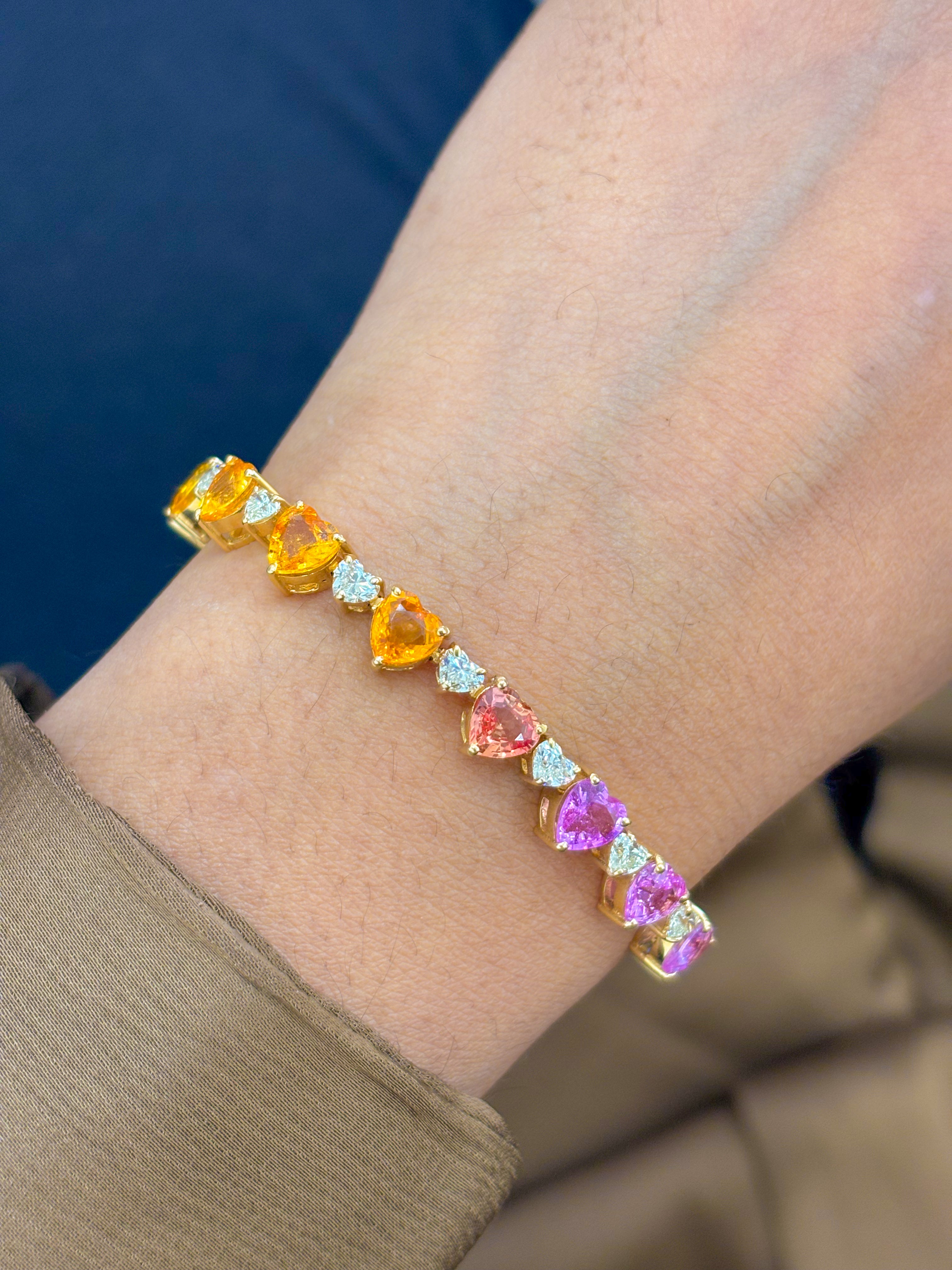 JPBRC-182/1131 Rainbow Bracelet | 18K