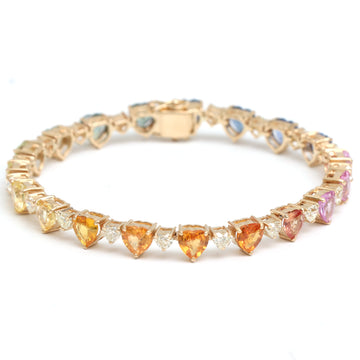 JPBRC-182/1131 Rainbow Bracelet | 18K
