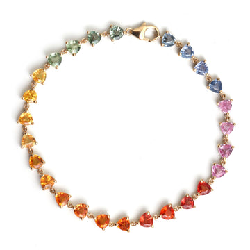 JPBRC-190/1136 Rainbow Bracelet | 18K
