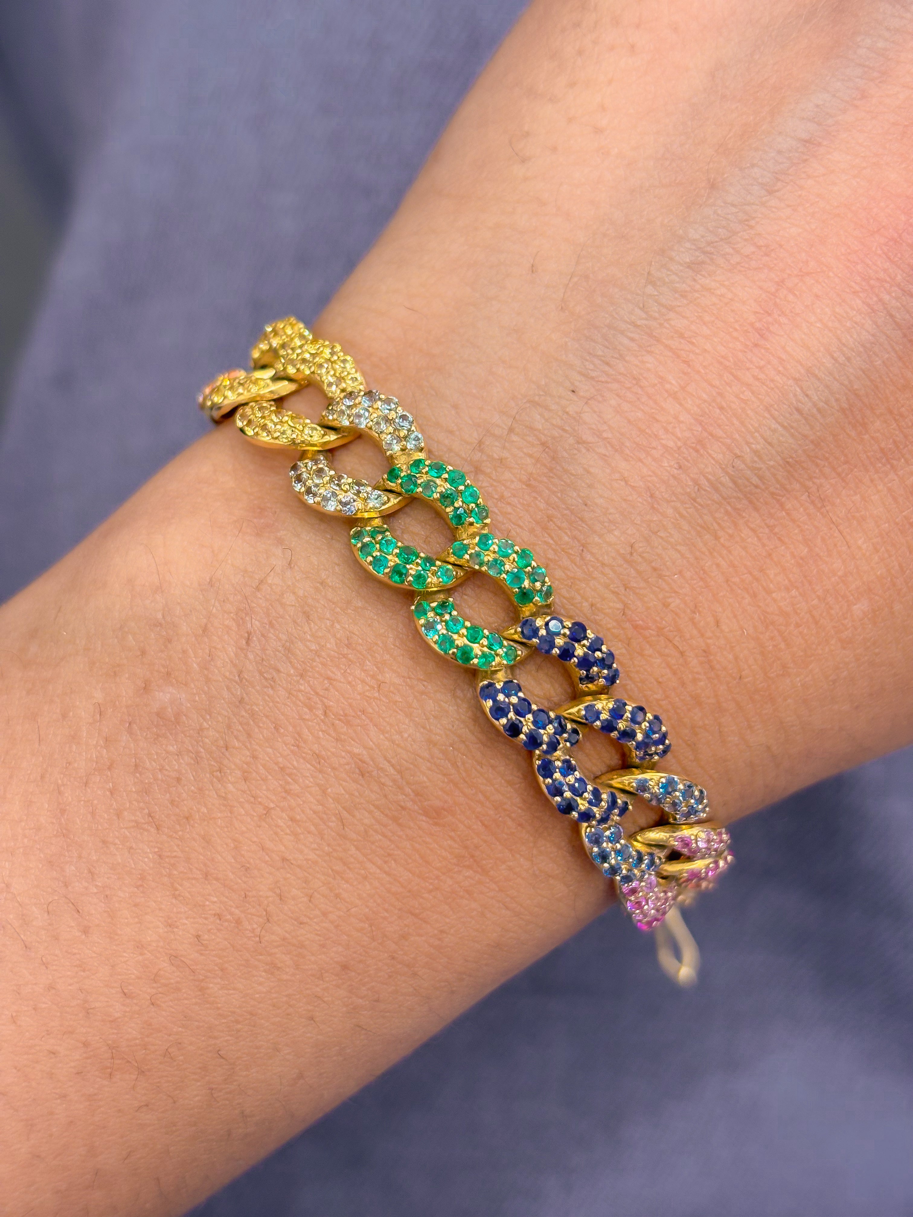 JPBRC-199/1143 Rainbow Bracelet | 18K