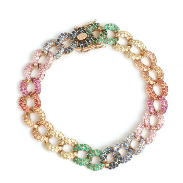 JPBRC-199/1143 Rainbow Bracelet | 18K