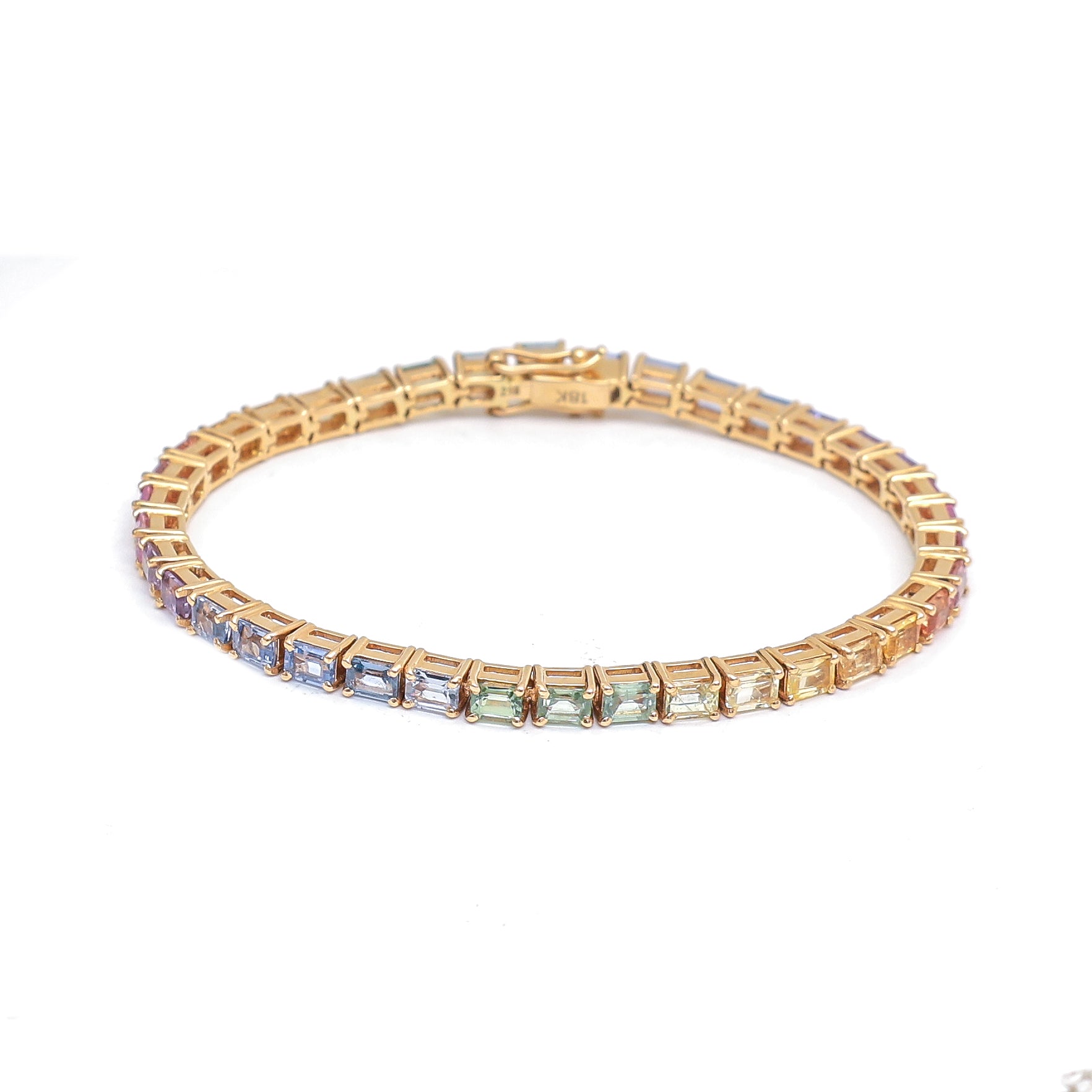 JPBRC-218/1155 Rainbow Bracelet | 18K