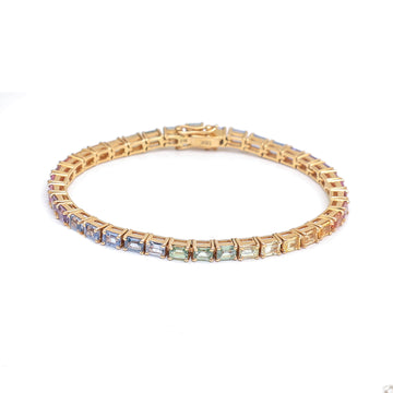 JPBRC-218/1155 Rainbow Bracelet | 18K