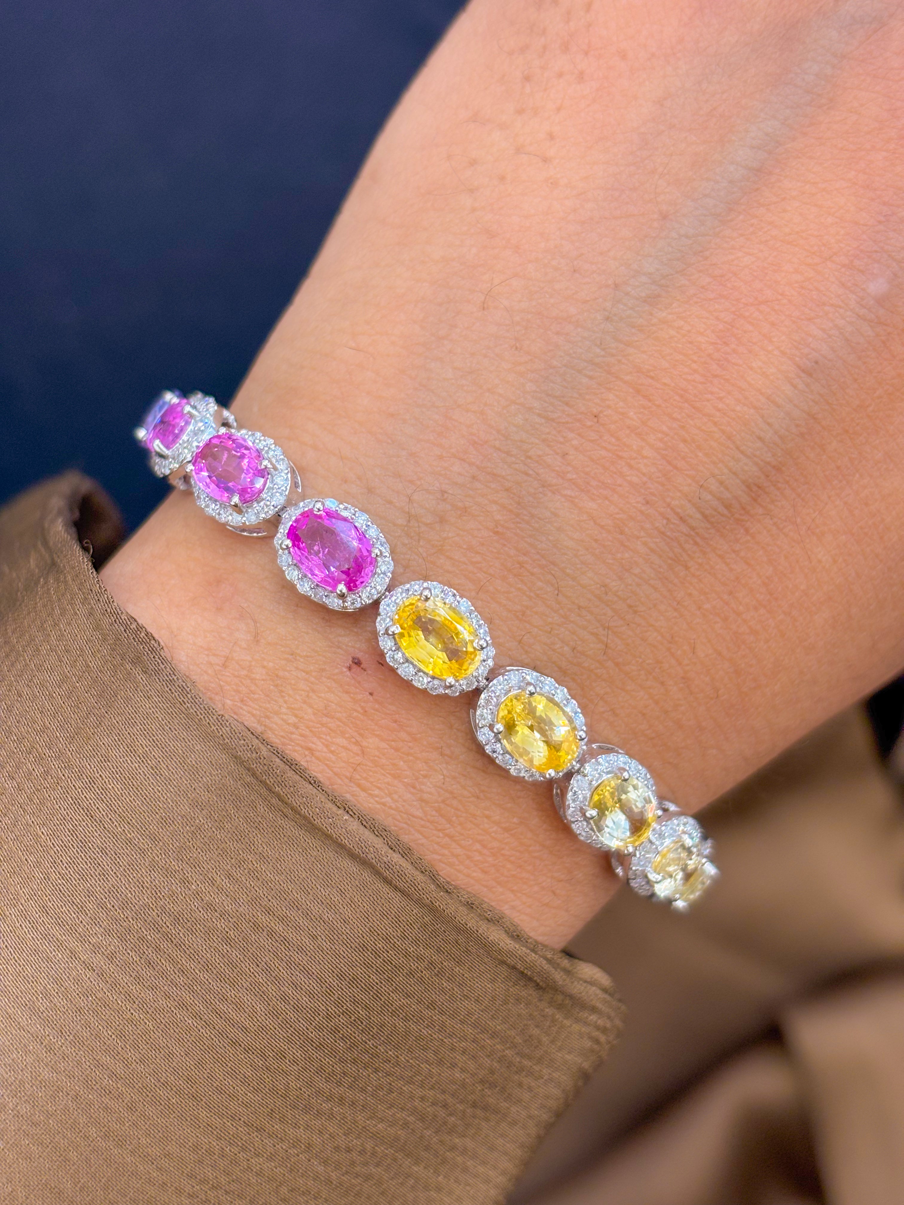 JPBRC-222/1191 Rainbow Bracelet | 18K
