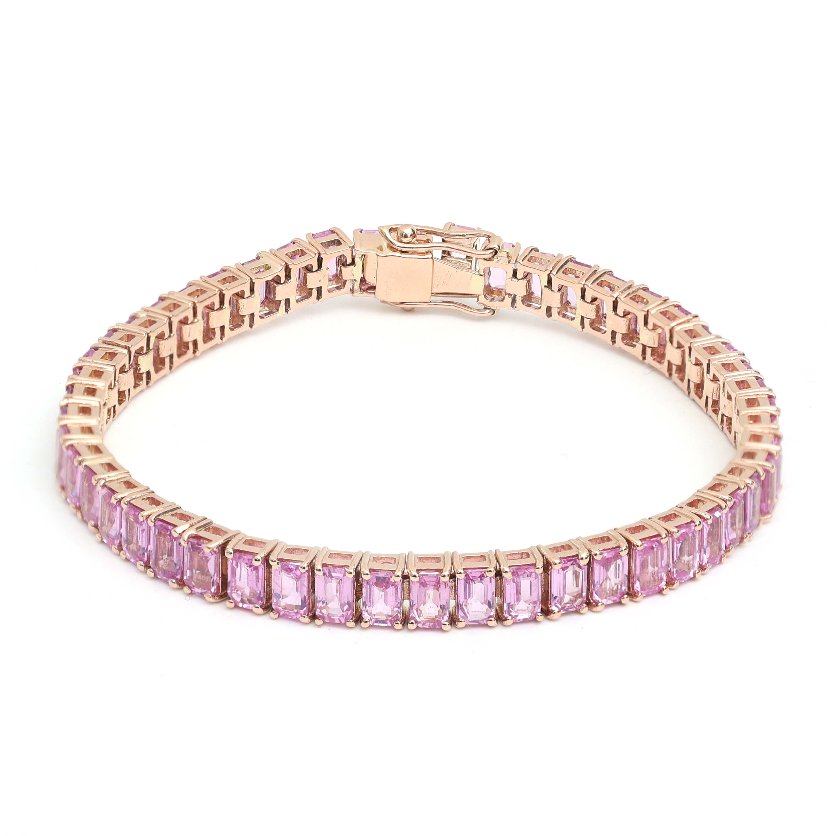 JPBRC-226/1194 Pink Sapphire Bracelet | 18K