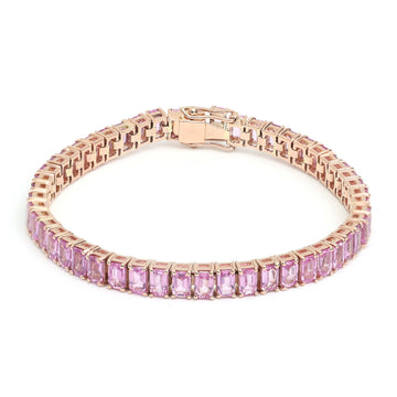 JPBRC-226/1194 Pink Sapphire Bracelet | 18K
