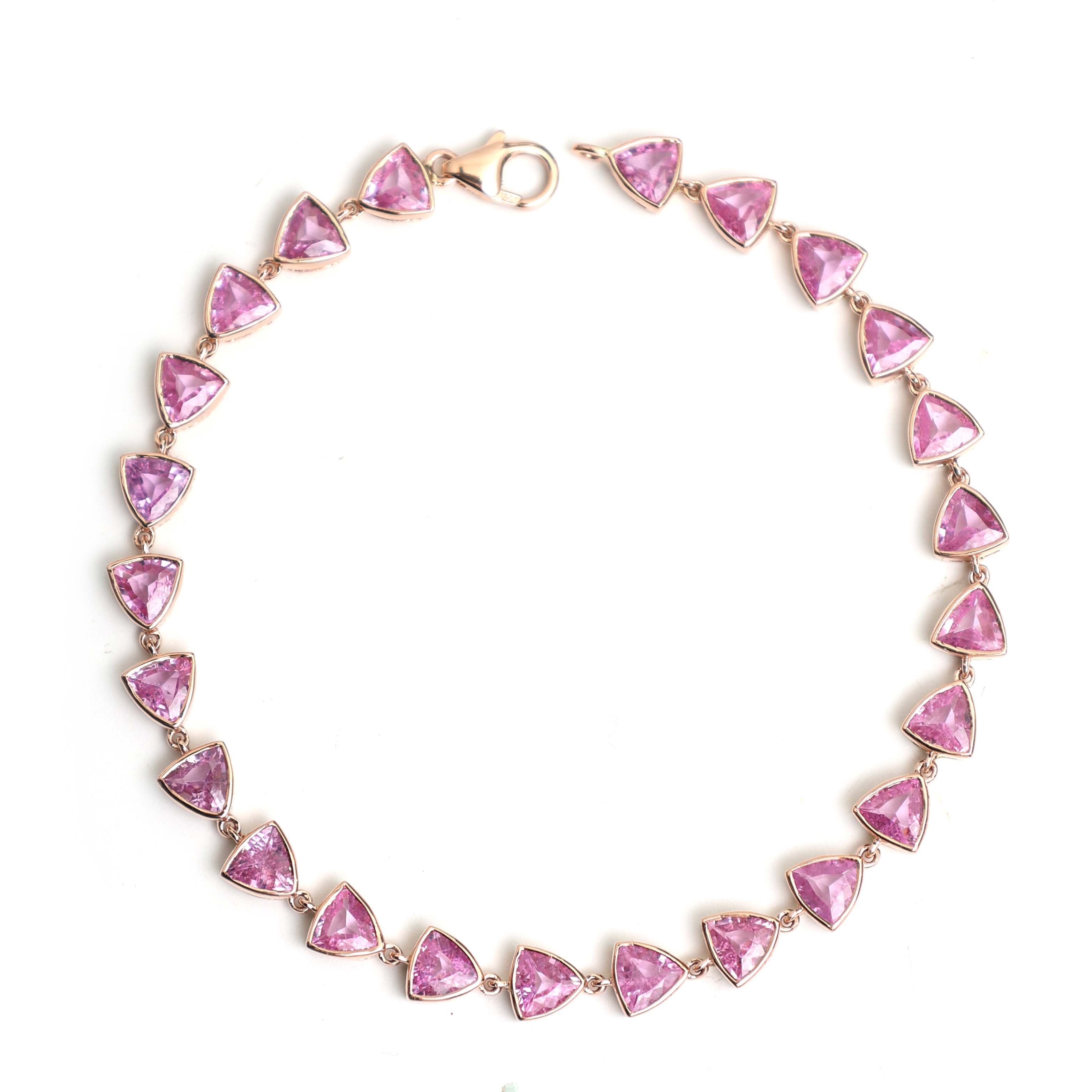JPBRC-233/1200 Pink Sapphire Bracelet | 18K