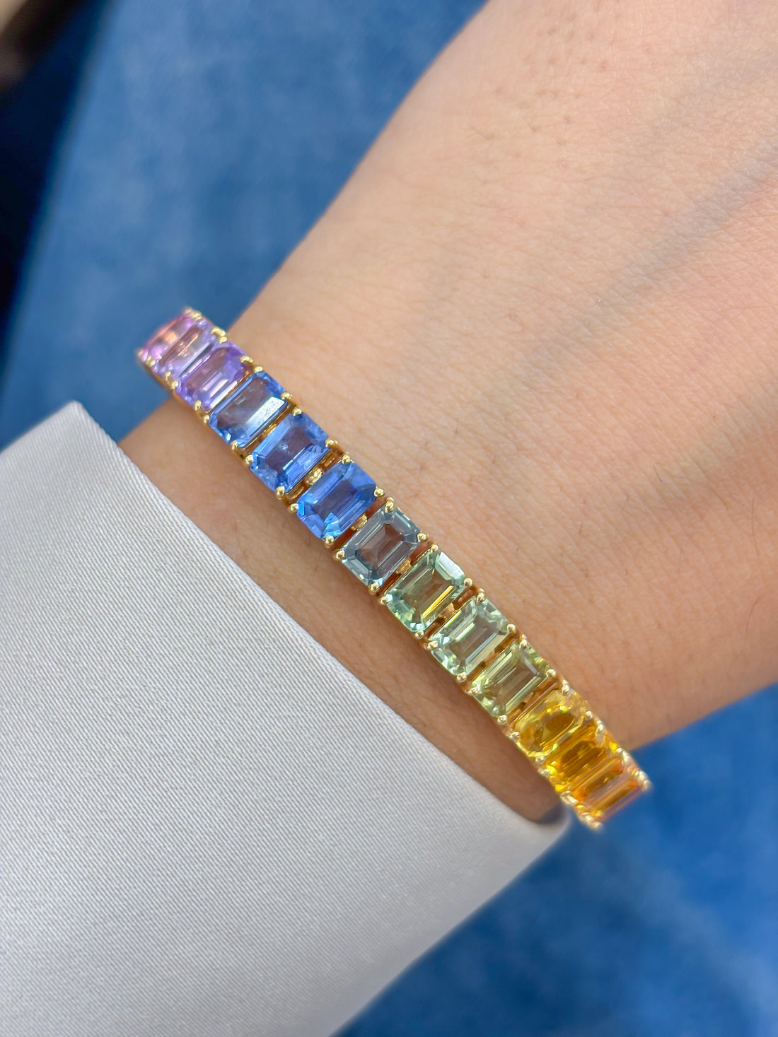JPBRC-237/1204 Rainbow Bracelet | 18K