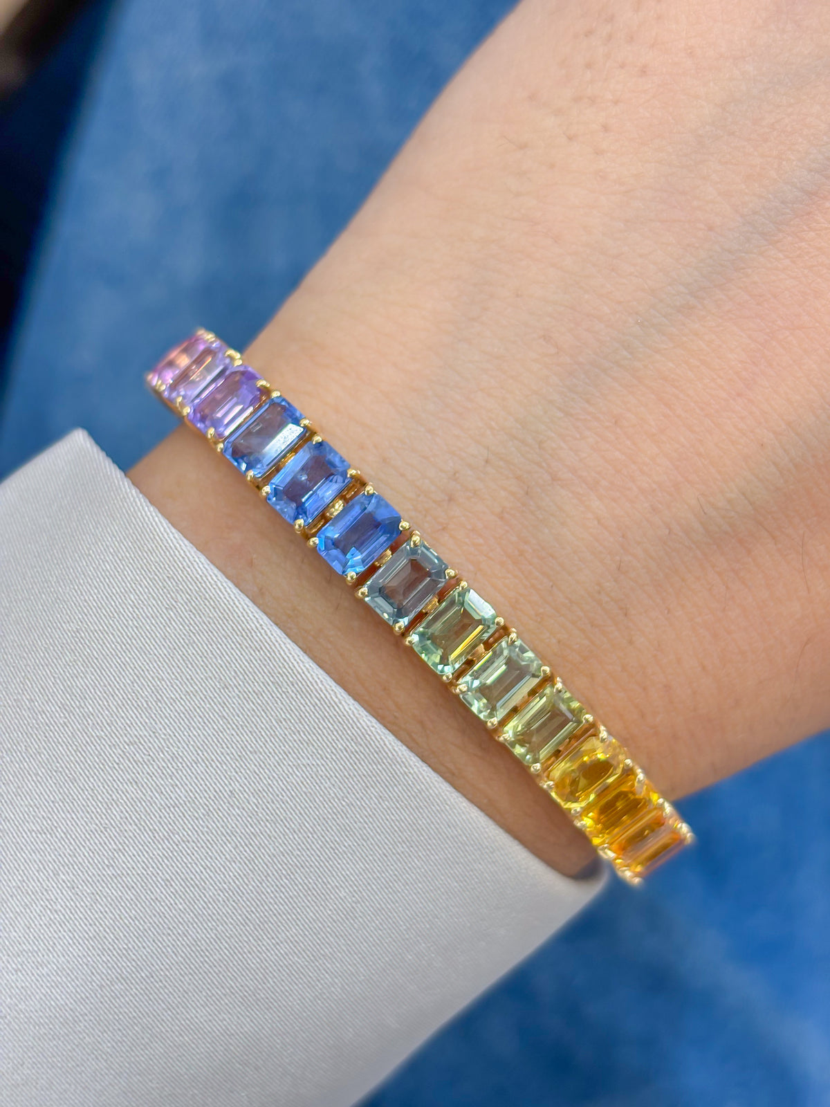 JPBRC-237/1204 Rainbow Bracelet | 18K