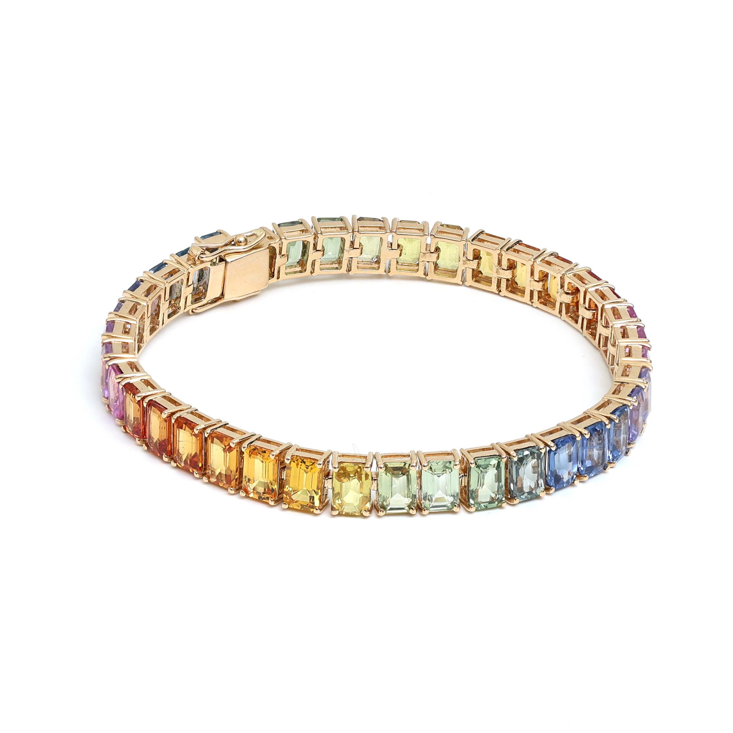 JPBRC-237/1204 Rainbow Bracelet | 18K