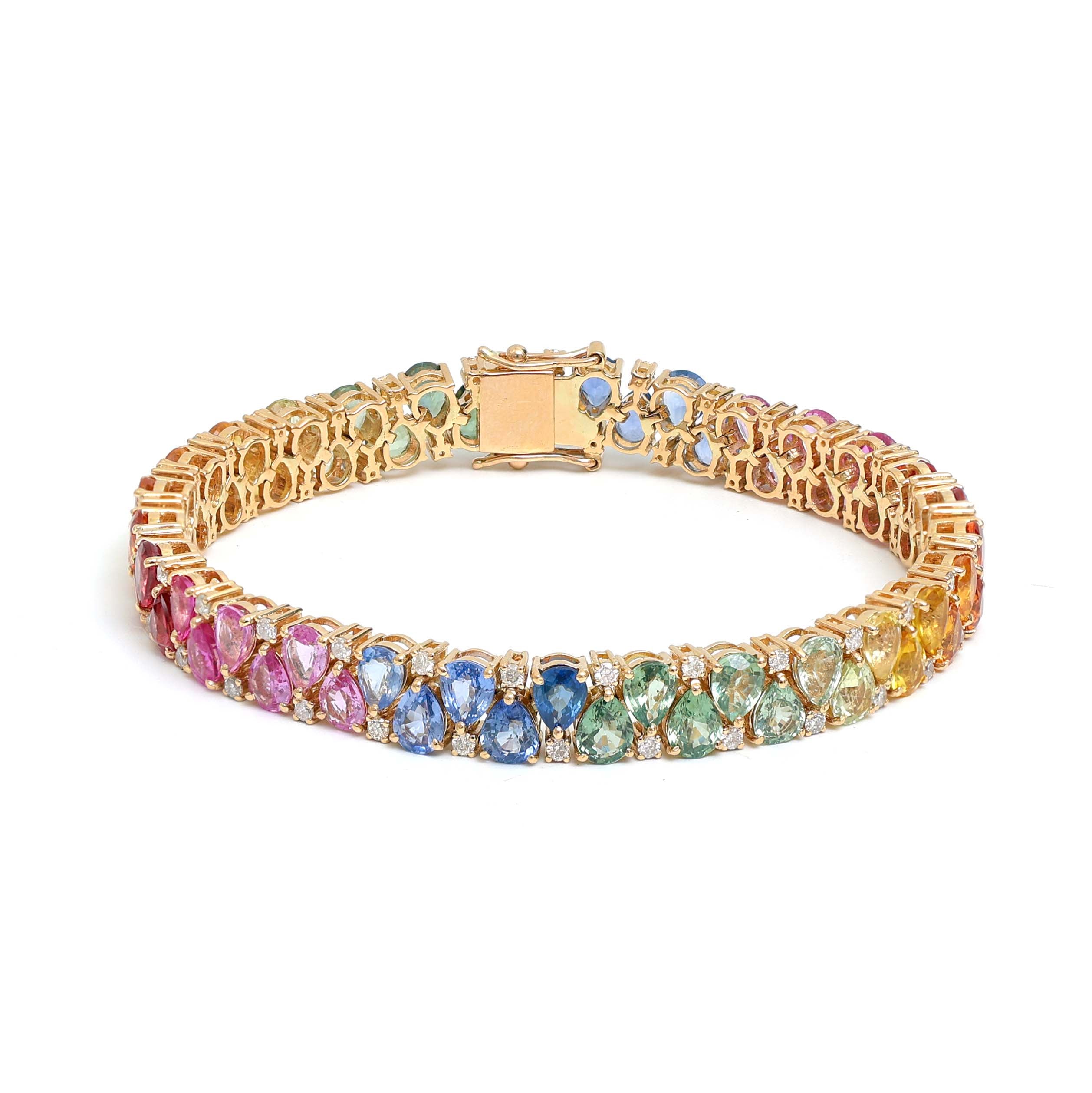 JPBRC-238/1205 Rainbow Bracelet | 18K