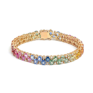 JPBRC-238/1205 Rainbow Bracelet | 18K
