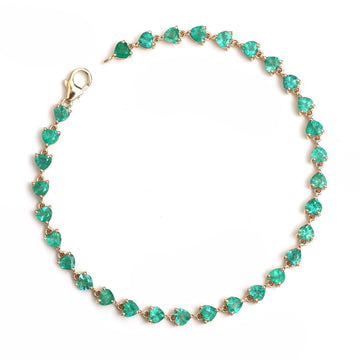 JPBRC-249/1214 Emerald Bracelet | 18K