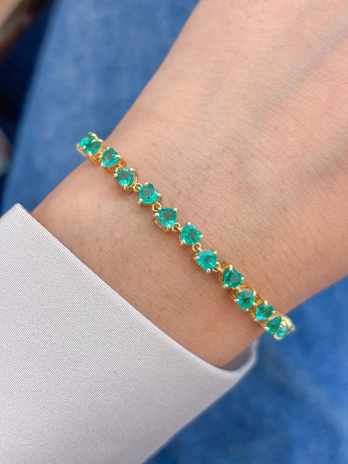 JPBRC-250/1215 Emerald Bracelet | 18K