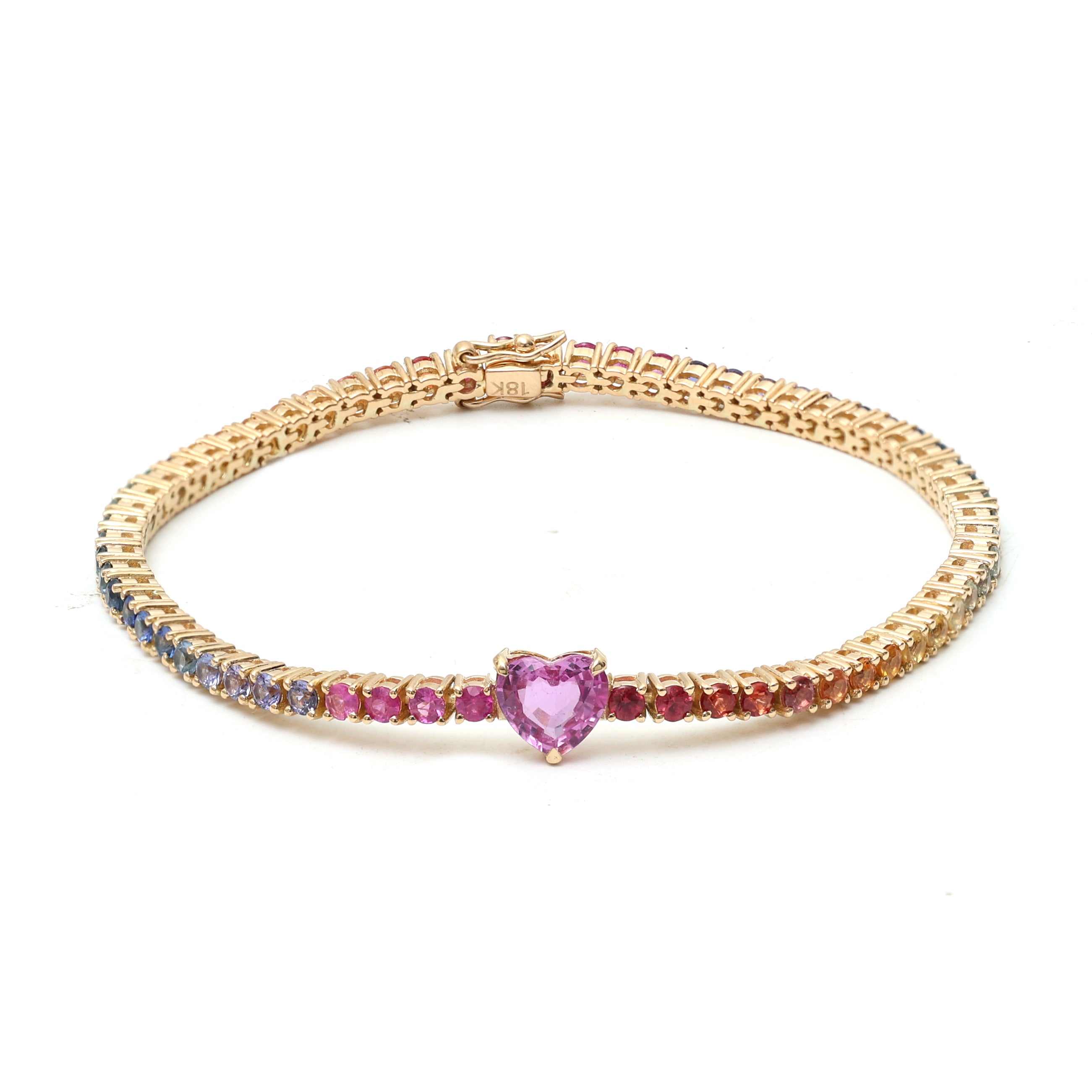 JPBRC-281/1848 Rainbow Bracelet | 18K