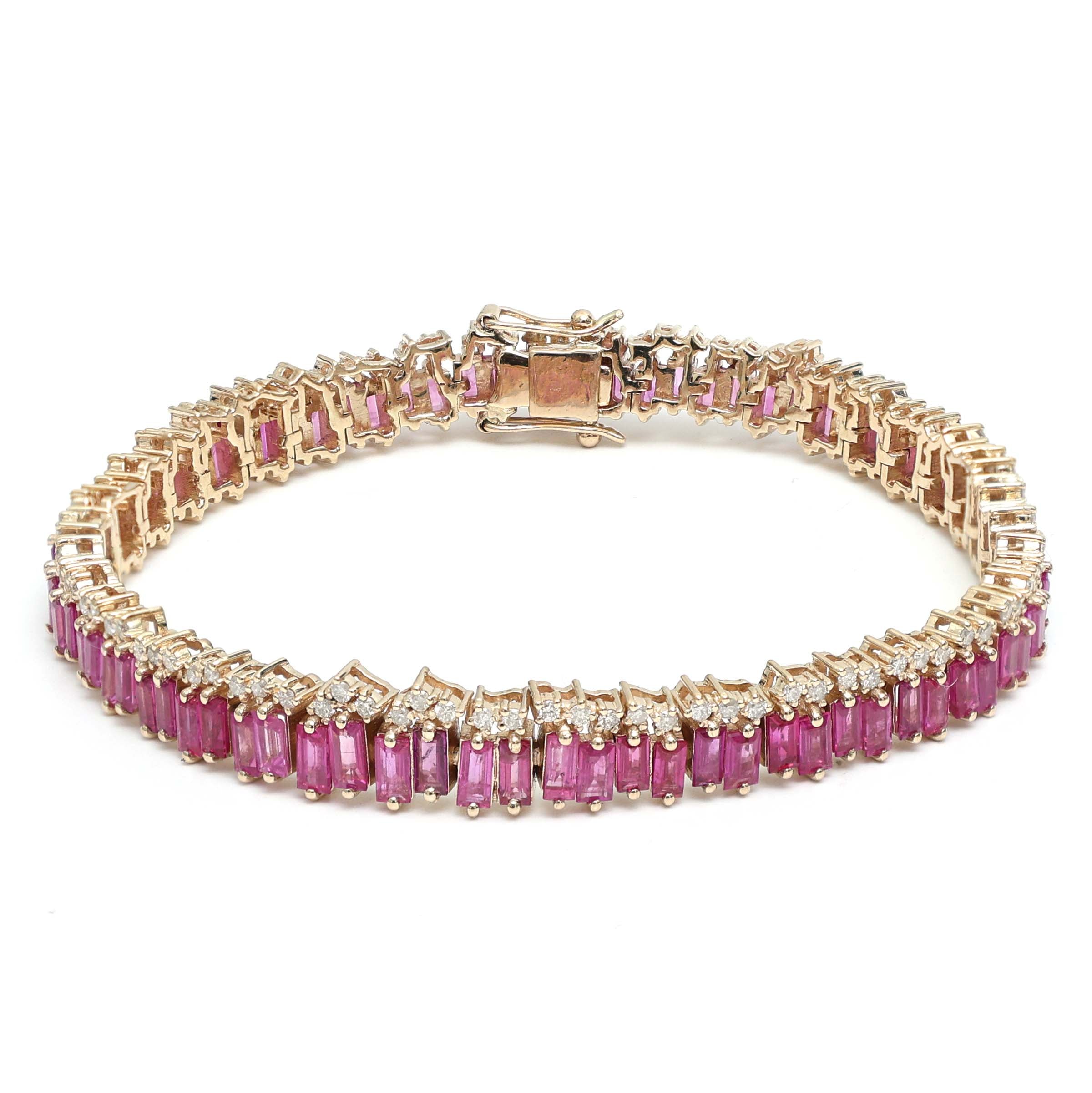 JPBRC-287/1879 Ruby Bracelet | 14K
