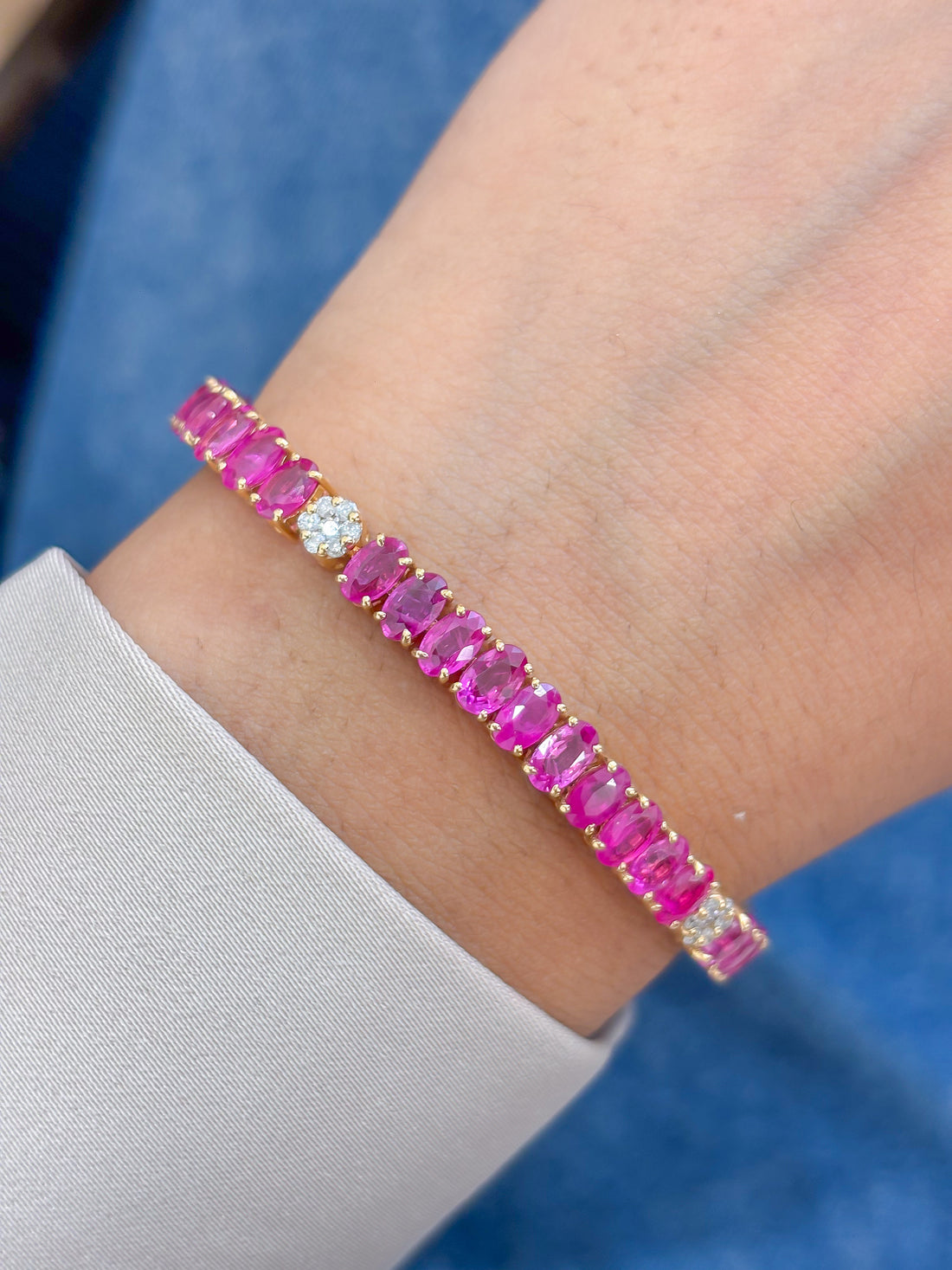 JPBRC-293/1909 Ruby Bracelet | 18K
