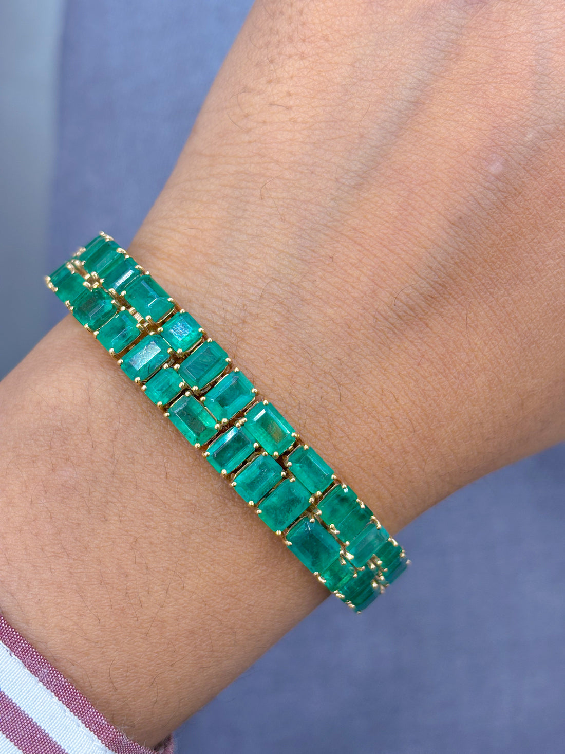 JPBRC-306/2055 Emerald Bracelet | 14K