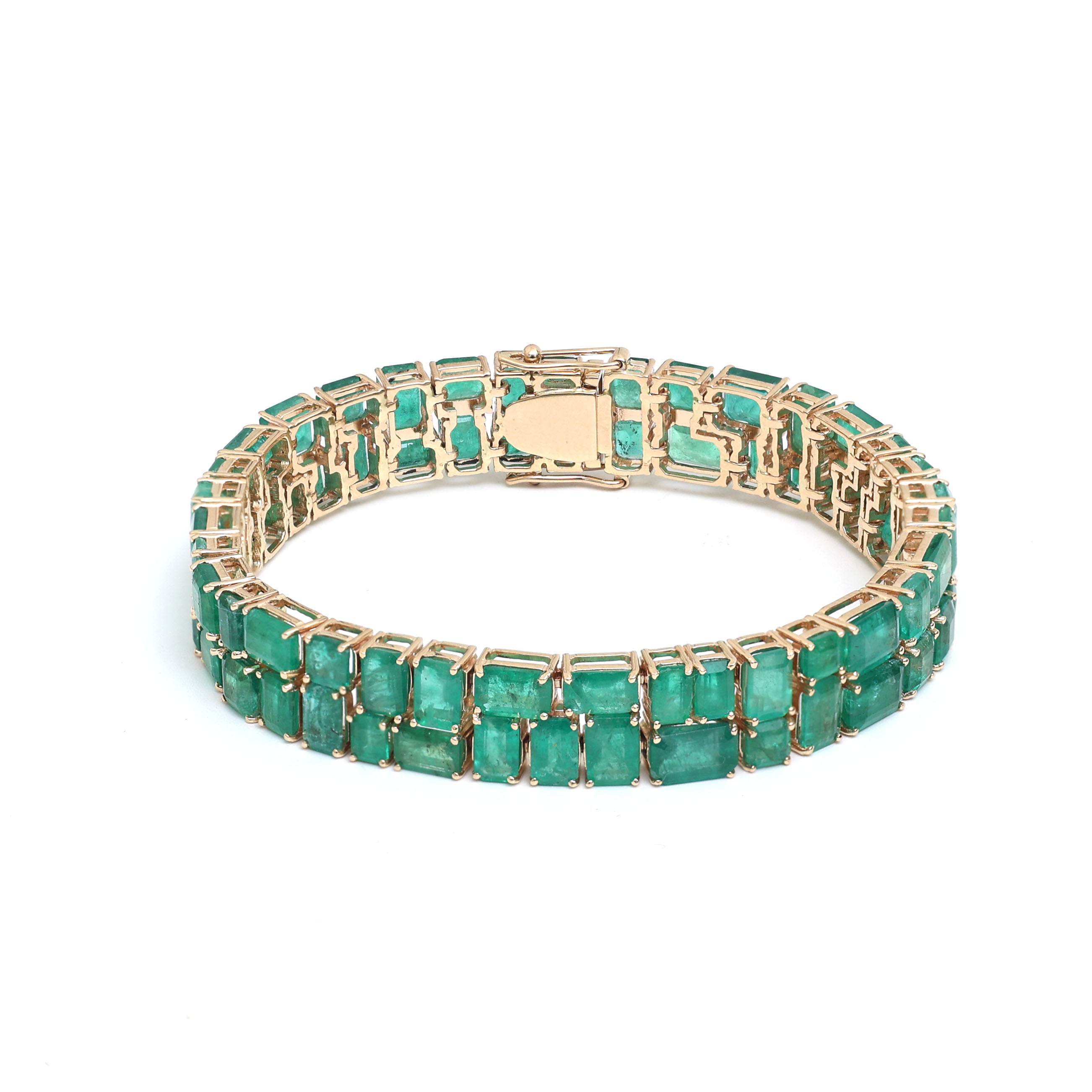 JPBRC-306/2055 Emerald Bracelet | 14K