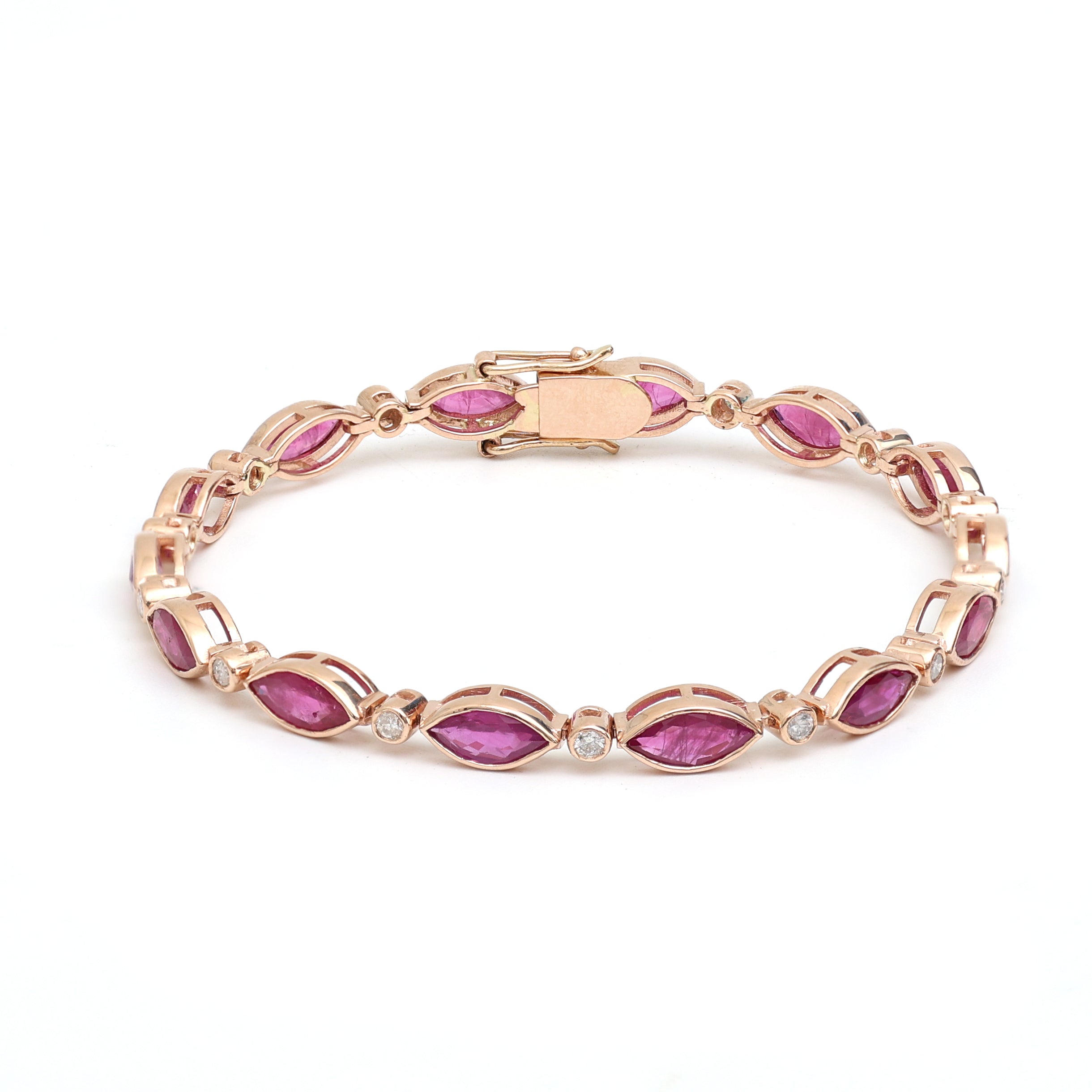 JPBRC-327/2254 Ruby Bracelet | 14K