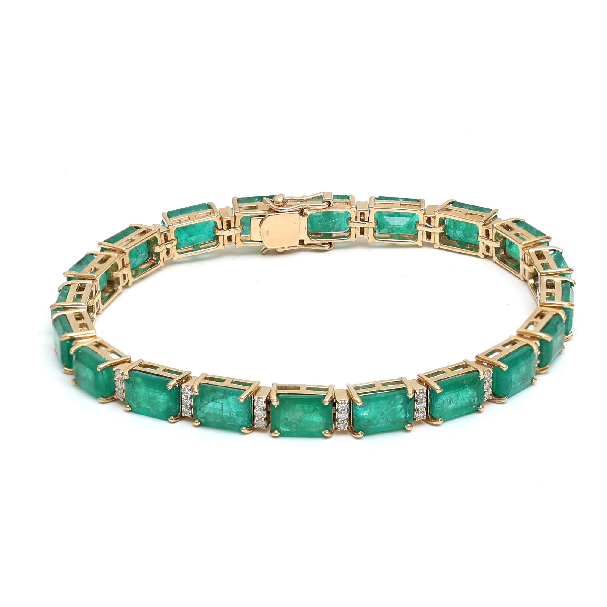 JPBRC-330/2268 Emerald Bracelet | 18K
