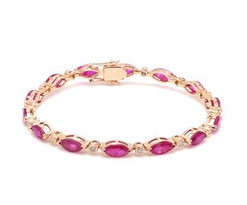 JPBRC-331/2269 Ruby Bracelet | 14K